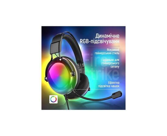 Наушники ColorWay Firestrike RGB Black (CW-HPG04BK), изображение 8