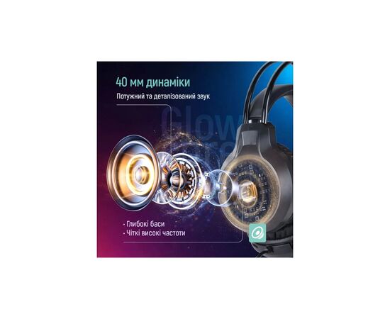 Наушники ColorWay GlowCore RGB Black (CW-HPG02BK), изображение 6