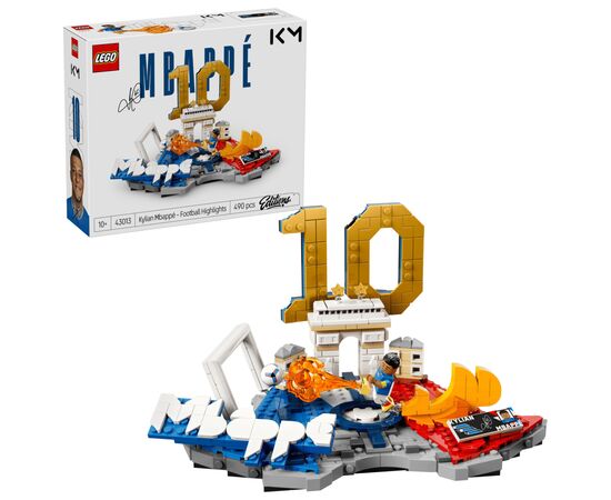 Конструктор LEGO Editions Football Кіліан Мбаппе — найкращі моменти футбольних матчів (43013), зображення 6