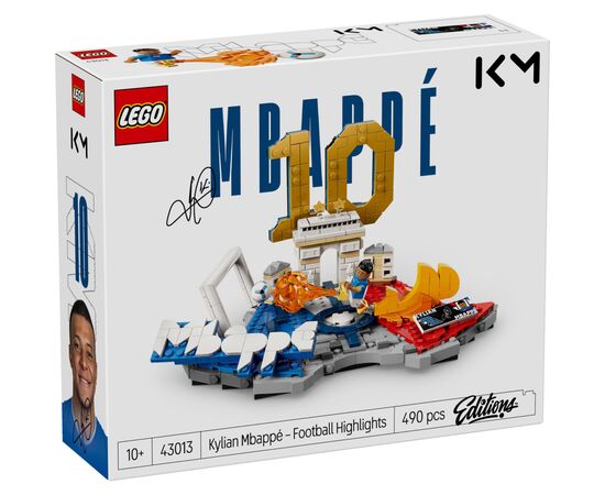 Конструктор LEGO Editions Football Кіліан Мбаппе — найкращі моменти футбольних матчів (43013)