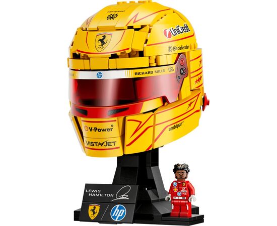 Конструктор LEGO Editions Formula 1 Шлем Льюиса Гамильтона из команды Scuderia Ferrari HP (43022-), изображение 2