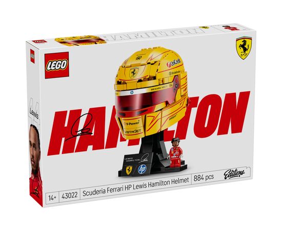 Конструктор LEGO Editions Formula 1 Шлем Льюиса Гамильтона из команды Scuderia Ferrari HP (43022-)