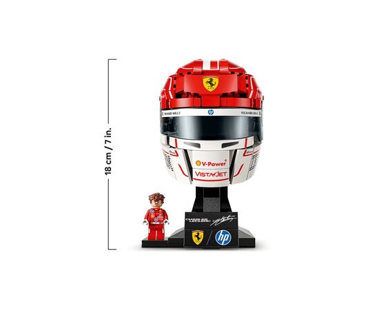 Конструктор LEGO Editions Formula 1 Шолом Шарля Леклера з команди Scuderia Ferrari HP (43014), зображення 7