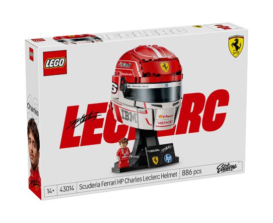 Конструктор LEGO Editions Formula 1 Шолом Шарля Леклера з команди Scuderia Ferrari HP (43014)