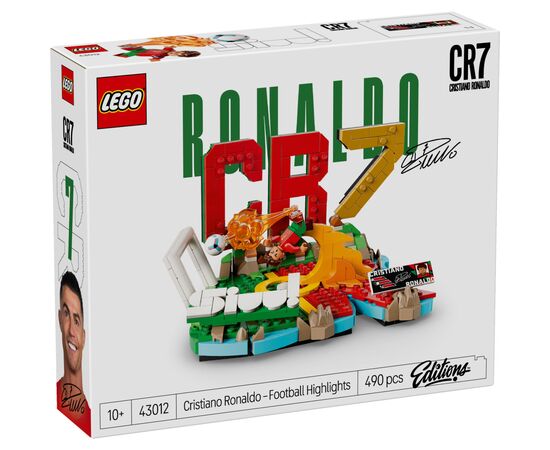 Конструктор LEGO Editions Football Кріштіану Роналду — найкращі моменти футбольних матчів (43012)