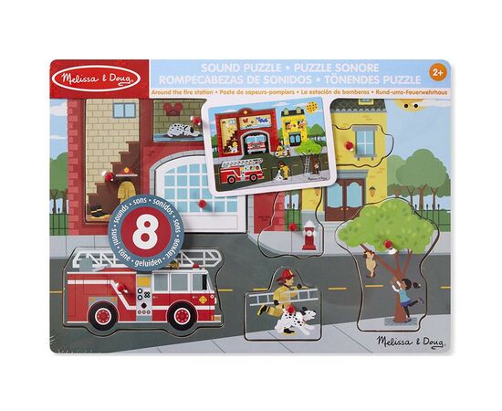 Развивающая игрушка Melissa&Doug Звуковой пазл "Пожарная часть" (MD10736)