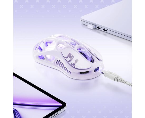 Мишка GravaStar Mercury M1 Pro Wireless/Bluetoot/USB Lavender Purple (GRAVASTARM1PRO_PL), зображення 7