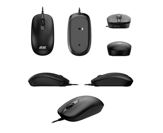 Мишка 2E MF405 USB Black (2E-MF405UBK), зображення 2