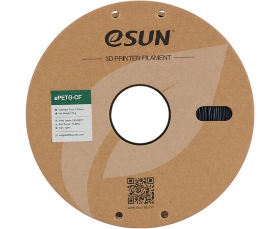 Пластик для 3D-принтера eSUN ePETG-CF 1,75mm 1kg DEEP BLUE (EPETG-CF-P175DU1), зображення 2