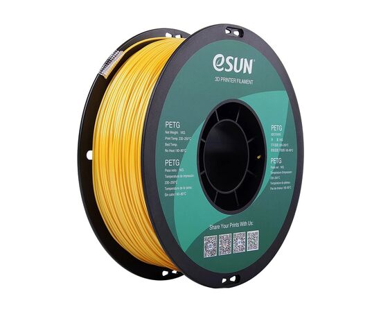 Пластик для 3D-принтера eSUN PETG 1,75mm 1kg SOLID GOLD (PETG-P175SJ1)