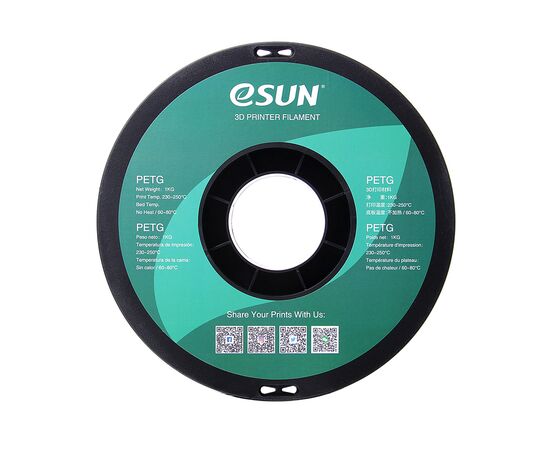 Пластик для 3D-принтера eSUN PETG 1,75mm 1kg SOLID GREEN (PETG-P175SG1), зображення 2