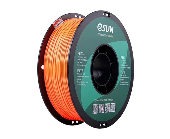 Пластик для 3D-принтера eSUN PETG 1,75mm 1kg SOLID ORANGE (PETG-P175SO1)