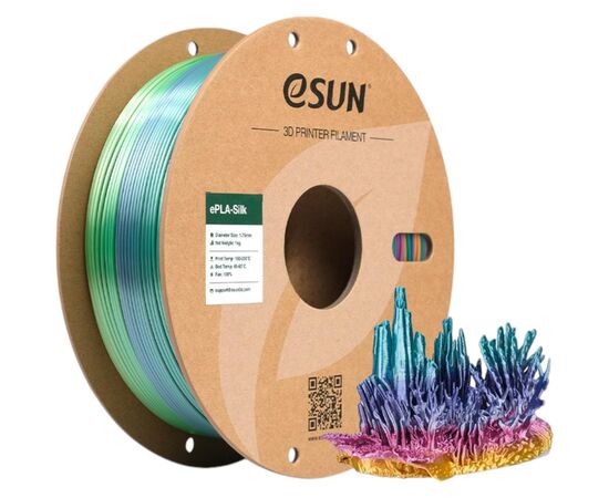 Пластик для 3D-принтера eSUN ePLA-Silk 1,75mm 1kg CORAL (EPLA-SILK-P175CL1)