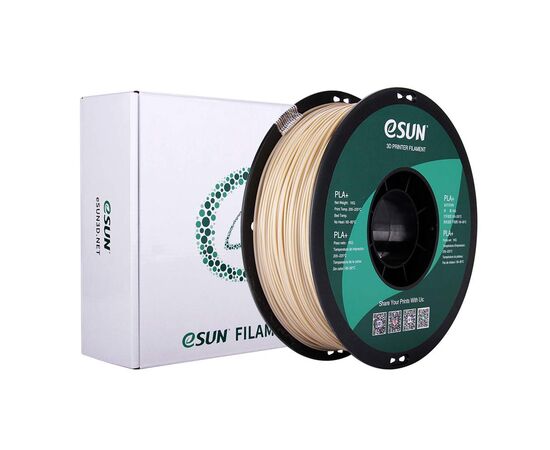 Пластик для 3D-принтера eSUN PLA+ 1.75мм, 1кг, Bone White (PLA+P175BW1), зображення 3