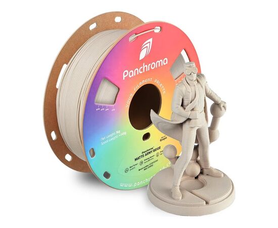 Пластик для 3D-принтера Polymaker PLA PANCHROMA MATTE 1,75mm 1kg ARMY BEIGE (CA04007), изображение 4