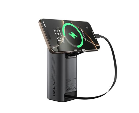 Батарея универсальная Choetech 20000mAh, PD/130W, QC, AFC , TFT, pass-through charging (B815C), изображение 3