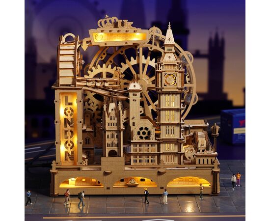 Конструктор Robotime Rokr дерев'яний 3D Marble Travel Лондон (EGB01), зображення 7
