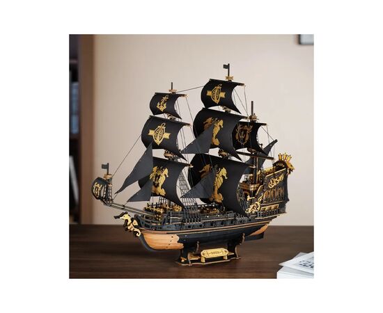 Конструктор Robotime Rokr деревянный 3D Барк Морской конек (MCB02), изображение 7