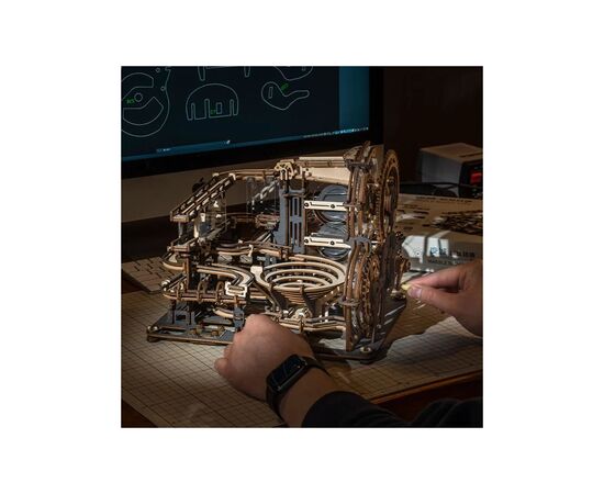 Конструктор Robotime Rokr деревянный 3D Мраморный ночной горо (LGA01), изображение 4