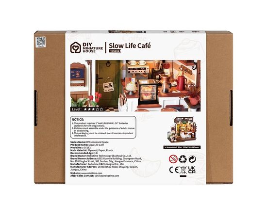 Конструктор Robotime Rolife деревянный 3D Кафе "Slow Life (DG162), изображение 4