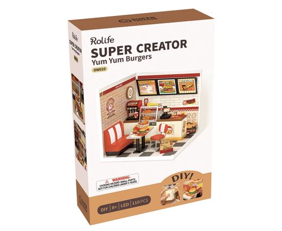 Конструктор Robotime Rolife 3D Бургеры Yum Yum (DW010), изображение 3