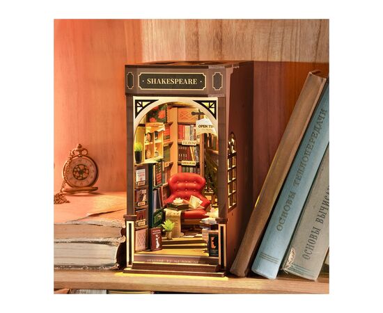 Конструктор Robotime Rolife дерев'яний 3D Книгарня (TGB07), зображення 8