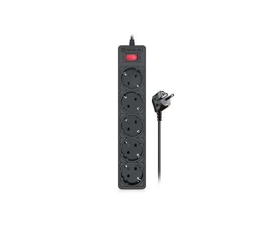 Мережевий фільтр живлення REAL-EL RS-Protect 505, 3m, black (EL122300045)