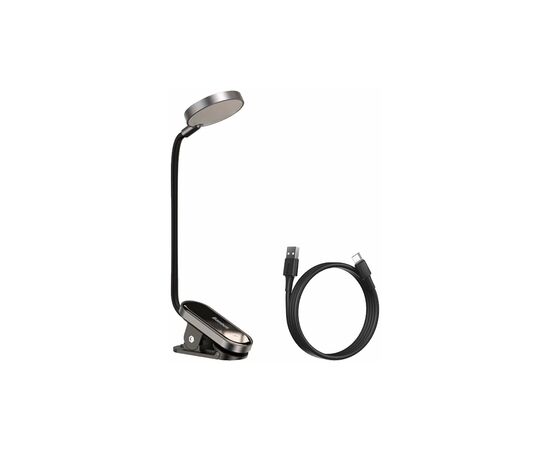 Настільна лампа Baseus Comfort Reading Mini Clip Lamp with battery Dark Gray (DGRAD-0G)