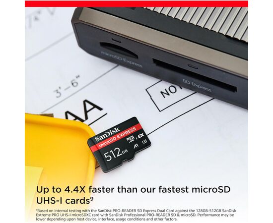 Карта памяти SanDisk 512GB microSDXC class 10 UHS-I U3 A1 Express (SDSQXFN-512G-GN4NN), изображение 3
