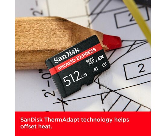 Карта памяти SanDisk 512GB microSDXC class 10 UHS-I U3 A1 Express (SDSQXFN-512G-GN4NN), изображение 7