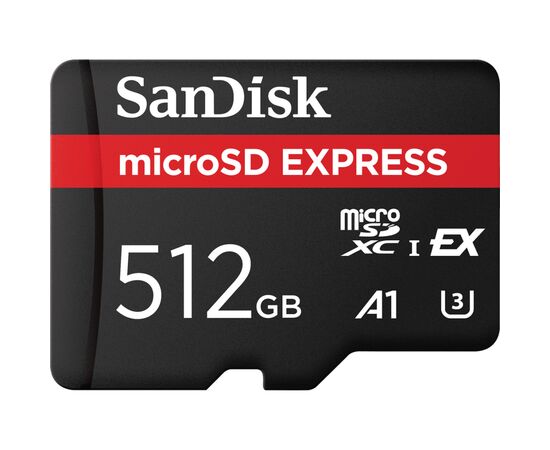 Карта памяти SanDisk 512GB microSDXC class 10 UHS-I U3 A1 Express (SDSQXFN-512G-GN4NN)