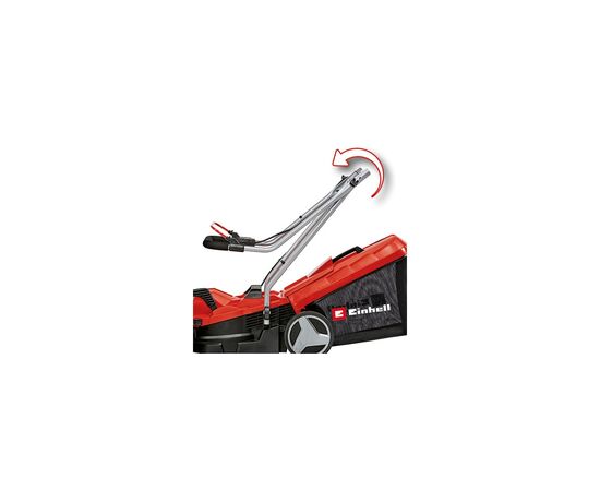 Газонокосилка Einhell GE-CM 18/33 Li-Solo 18V, 33см, 25-65мм, 30л, 10.1кг (без АКБ и ЗУ) (3413266), изображение 4