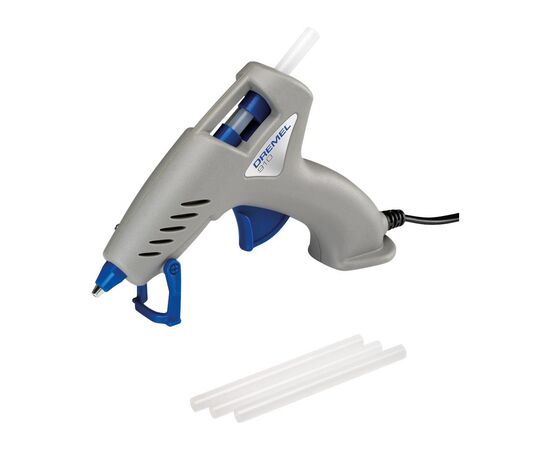 Клеевой пистолет Dremel GlueGun 910, стержни 7мм, 165° 0.24кг (F.013.091.0JA)