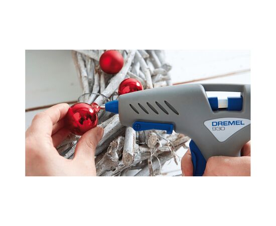 Клеевой пистолет Dremel GlueGun 930, стержни 7мм, 105-165° 0.2кг (F.013.093.0JA), изображение 6