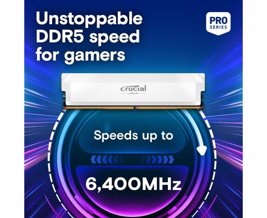 Модуль памяти для компьютера DDR5 16GB 6000 MHz Pro Overclocking White Micron (CP16G60C36U5W), изображение 2
