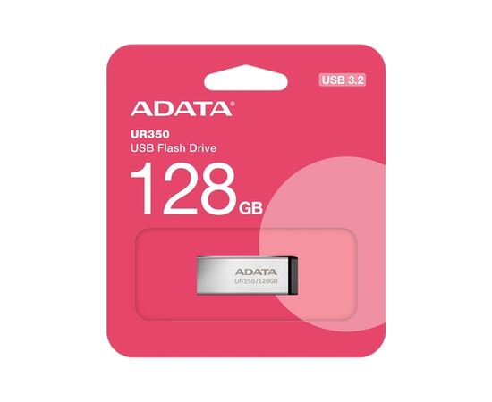 USB флеш накопитель ADATA 128GB UR 350 Silver/Black USB 3.2 (UR350-128G-RSR/BK), изображение 7