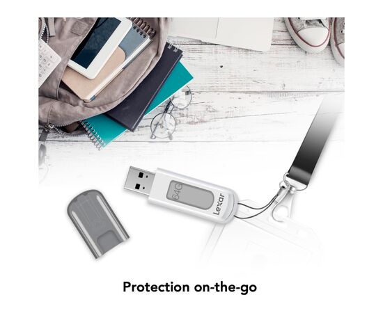 USB флеш накопитель Lexar 64GB V100 USB 3 (LJDV100-64GABGY), изображение 3