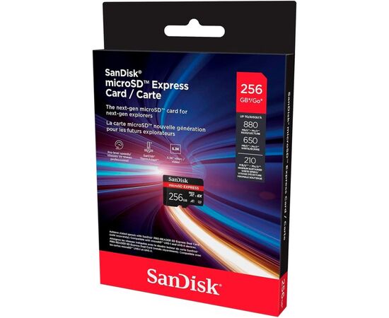 Карта памяти SanDisk 256GB microSDXC class 10 UHS-I U3 A1 Express (SDSQXFN-256G-GN4NN), изображение 2