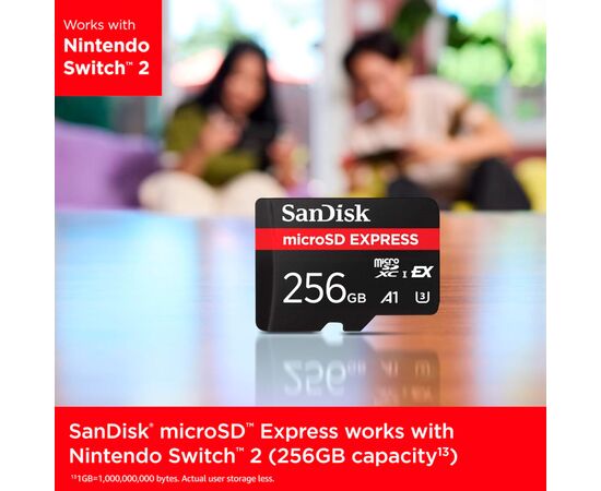 Карта памяти SanDisk 256GB microSDXC class 10 UHS-I U3 A1 Express (SDSQXFN-256G-GN4NN), изображение 3