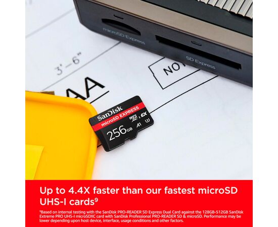 Карта памяти SanDisk 256GB microSDXC class 10 UHS-I U3 A1 Express (SDSQXFN-256G-GN4NN), изображение 4