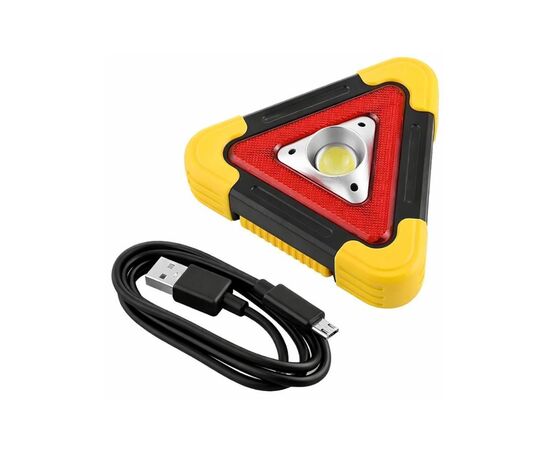 Прожектор Poputchik Аварійний LED із сонячною панеллю, USB зарядкою та Power Bank 1200 mAh (HB-6609-IS), изображение 2