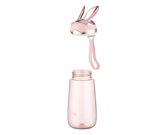 Бутылка для воды Ardesto Bunny 600мл, пластик, рожевий (AR2260BP), изображение 4