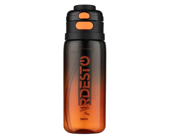 Пляшка для води Ardesto Gym 800мл, пластик, чорний (AR2280GL)