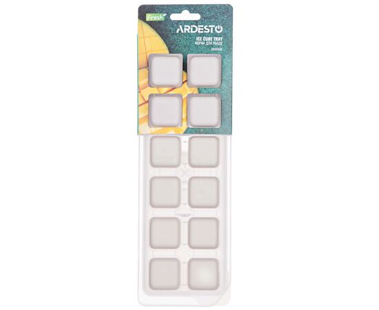 Форма для льда Ardesto Fresh, 26х9.5х3.5см, силікон, пластик, бежевий (AR3595BE)