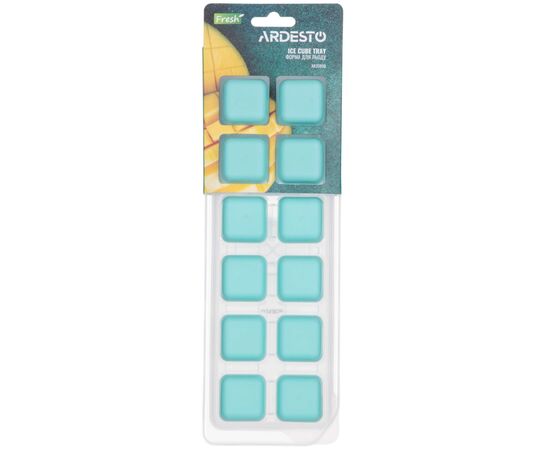 Форма для льоду Ardesto Fresh, 26х9.5х3.5см, силікон, пластик, синій (AR3595B)