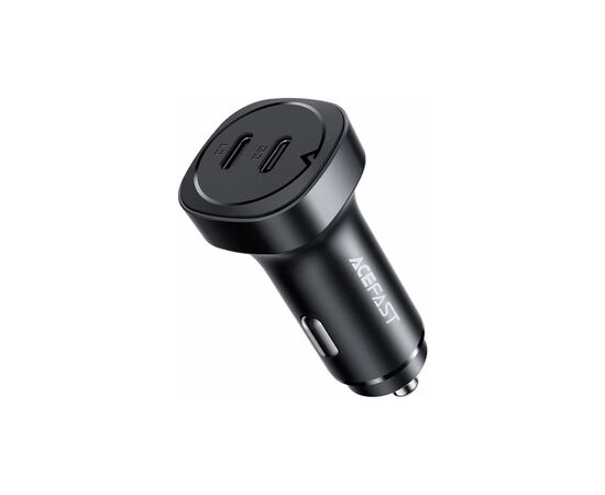 Зарядное устройство Acefast 2xUSB-C 72W car adapter metal (6974316280361)