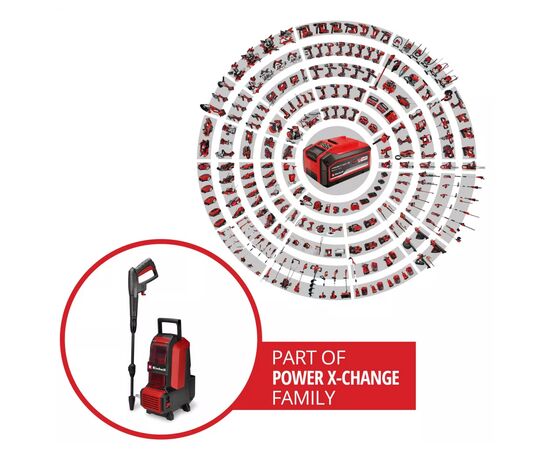 Мойка высокого давления Einhell HYPRESSO 36/105 36V, 105бар, 270л/час, шланг 4м (без АКБ и ЗУ) (4140160), изображение 5