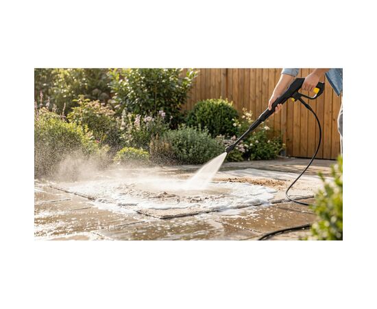 Мийка високого тиску 2E AquaClean 150plus 2000Вт, 150бар, 450л/год, шланг 8м, щітка патіо (2E-HPW2015PB), зображення 4