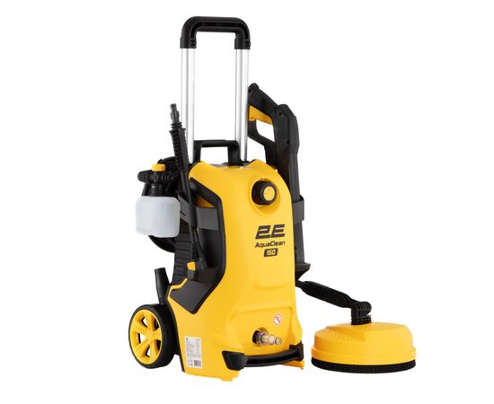 Мийка високого тиску 2E AquaClean 150plus 2000Вт, 150бар, 450л/год, шланг 8м, щітка патіо (2E-HPW2015PB)