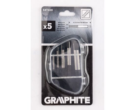 Экстрактор Graphite сломанных винтов 3-19мм, набор 5шт (54T428), изображение 8